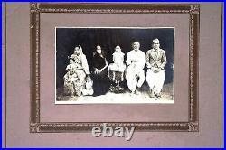 Antique B/W Group Photo Of An Indian Family Children Western Gujarat Photogra2