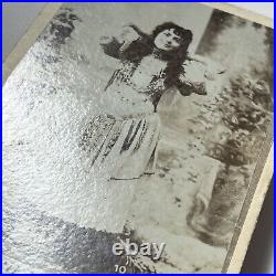 Antique Cabinet Card Photograph Beautiful Woman Barnum Circus Marrie Bayrooty NY