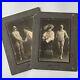 Antique-Cabinet-Card-Photograph-Clown-Meets-Acrobat-Strong-Man-Broadway-NY-01-oujs