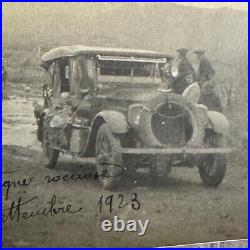 Antique Car Automobile Stuck in River Photo Photograph Vintage