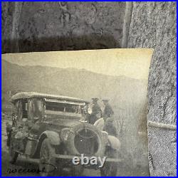 Antique Car Automobile Stuck in River Photo Photograph Vintage