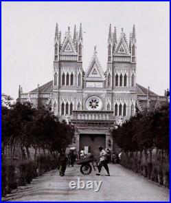 Antique China Photo. Beijing Cathedral Putang 1903. 21 x 14 cm