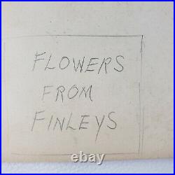 Antique Delivery Truck Car Photo c1925 Finley Flower Shop Funeral Home OR O114