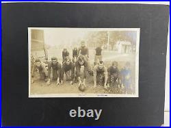 Antique Early CABINET CARD School FOOTBALL TEAM PHOTO 1900's Vintage Swanson