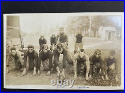 Antique Early CABINET CARD School FOOTBALL TEAM PHOTO 1900's Vintage Swanson