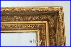 Antique Fits 10 X15 Gold Picture Frame Wood Ornate Fine Art Country Primitive