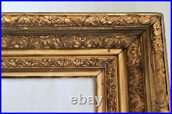 Antique Fits 10 X15 Gold Picture Frame Wood Ornate Fine Art Country Primitive