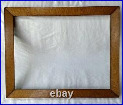 Antique Fits 21 X 27 19th Century Birdseye Curly Maple Veneer Picture Frame