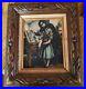 Antique-Framed-ARTS-8-X-10-4-D-SCULPTURED-ENGRAVED-Victorian-Girl-Man-Piano-01-tqf