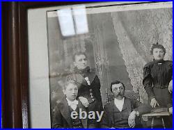Antique Framed Family Photograph. Frame is 31 x 27. Photo is 18 x 14