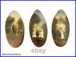 Antique French Decoupage Hand-Colored Photographs by Mon Clady