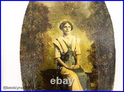 Antique French Decoupage Hand-Colored Photographs by Mon Clady
