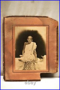 Antique Jainism Photograph Of Jain Monk Patan West Gujarat Black & White Collect