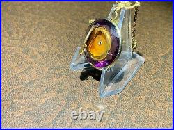 Antique, Locket, Faceted Amethyst, 1 Picture