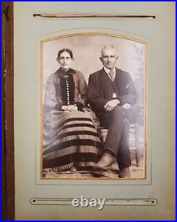 Antique Lyall Kelly Victorian Family 55 Portraits Photo Album Black & White Rare