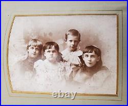 Antique Lyall Kelly Victorian Family 55 Portraits Photo Album Black & White Rare