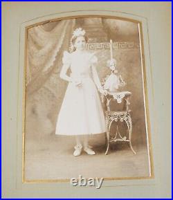 Antique Lyall Kelly Victorian Family 55 Portraits Photo Album Black & White Rare