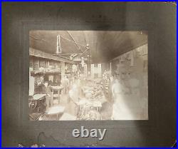 Antique Original Photo ca. 1908 Boys Working in Printing Shop in Dubuque, Iowa