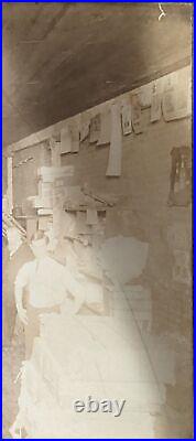 Antique Original Photo ca. 1908 Boys Working in Printing Shop in Dubuque, Iowa