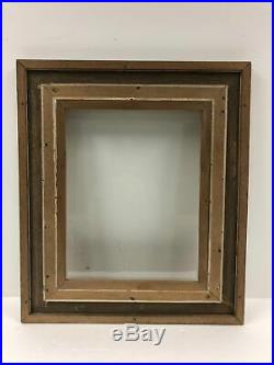 Antique PICTURE FRAME Fits 16 x 20 gold wood frame vintage victorian photo glass