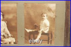 Antique Photo 1900 3 Children Portraits Boy Girl Stuffed Animal Columbus, GA