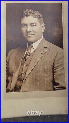 Antique Photo 1919 Kansas City Photograph By Henry Moore Cabinet Card 105 Yr Old