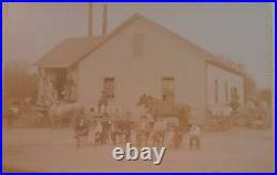 Antique Photo 19th Century Michigan Cheese Factory Large 10 x 12