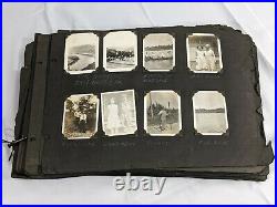 Antique Photo Album with Old Family and Various Vintage Attractions 1900-1940+