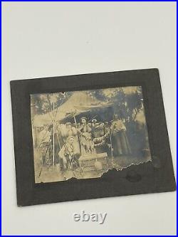 Antique Photo Hunting Fishing Trip Tent Girls Rifle Wild West Pioneer Western