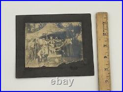 Antique Photo Hunting Fishing Trip Tent Girls Rifle Wild West Pioneer Western