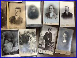 Antique Photo Lot Mostly 1800s 1900s Foreign Including Austria