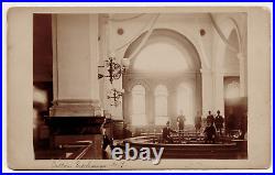 Antique Photo Men Inside the NY Cotton Exchange 1870s Commodities Exchange Rare