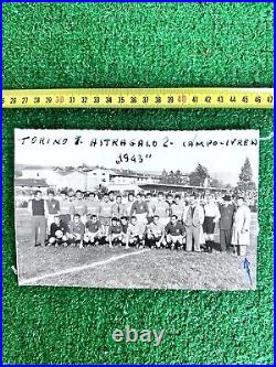 Antique Photo Photo Football Grande Turin Fiat 1944 Original Vintage Postcard