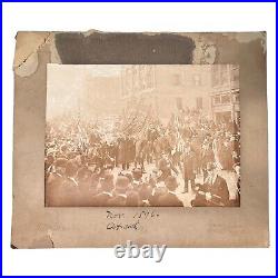 Antique Photograph 1896 Chicago Parade Election Free Money Hide And Leather Club