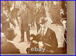 Antique Photograph 1896 Chicago Parade Election Free Money Hide And Leather Club