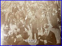 Antique Photograph 1896 Chicago Parade Election Free Money Hide And Leather Club