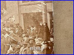 Antique Photograph 1896 Chicago Parade Election Free Money Hide And Leather Club