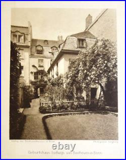 Antique Photogravure of Ludwig von Beethoven birthplace, Bonn, Germany, c. 1910