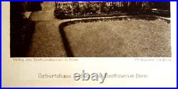 Antique Photogravure of Ludwig von Beethoven birthplace, Bonn, Germany, c. 1910