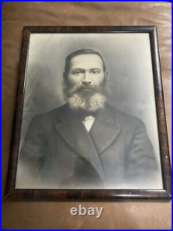 Antique Portraits Photographs of Couple late 1800s early 1900s Original Frames