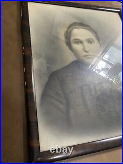 Antique Portraits Photographs of Couple late 1800s early 1900s Original Frames