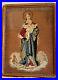 Antique-Religious-Virgin-Mary-Jesus-Needlepoint-25-19framed-Picture-Art-01-uyc