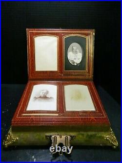 Antique Remember The Maine Celluloid Photo Album with (15) Photos Good Condition