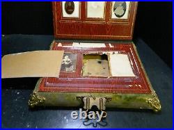 Antique Remember The Maine Celluloid Photo Album with (15) Photos Good Condition