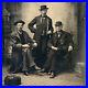 Antique-Tintype-Group-Photograph-Handsome-Men-Man-Wild-West-Hats-Long-Coats-01-if