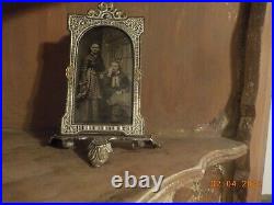Antique Tintype Photograph 1860s early 1870s In Super Rare Coordinated Frame