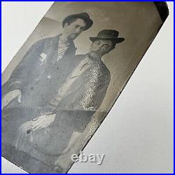 Antique Tintype Photograph Handsome Affectionate Men Sitting On Lap Gay Int