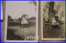 Antique VINTAGE LOT OF PHOTOGRAPHS 1927 with Cars, Camps, Horses, Men, Women