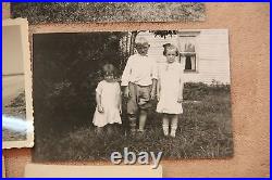 Antique VINTAGE LOT OF PHOTOGRAPHS 1927 with Cars, Camps, Horses, Men, Women