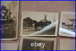 Antique VINTAGE LOT OF PHOTOGRAPHS 1927 with Cars, Camps, Horses, Men, Women